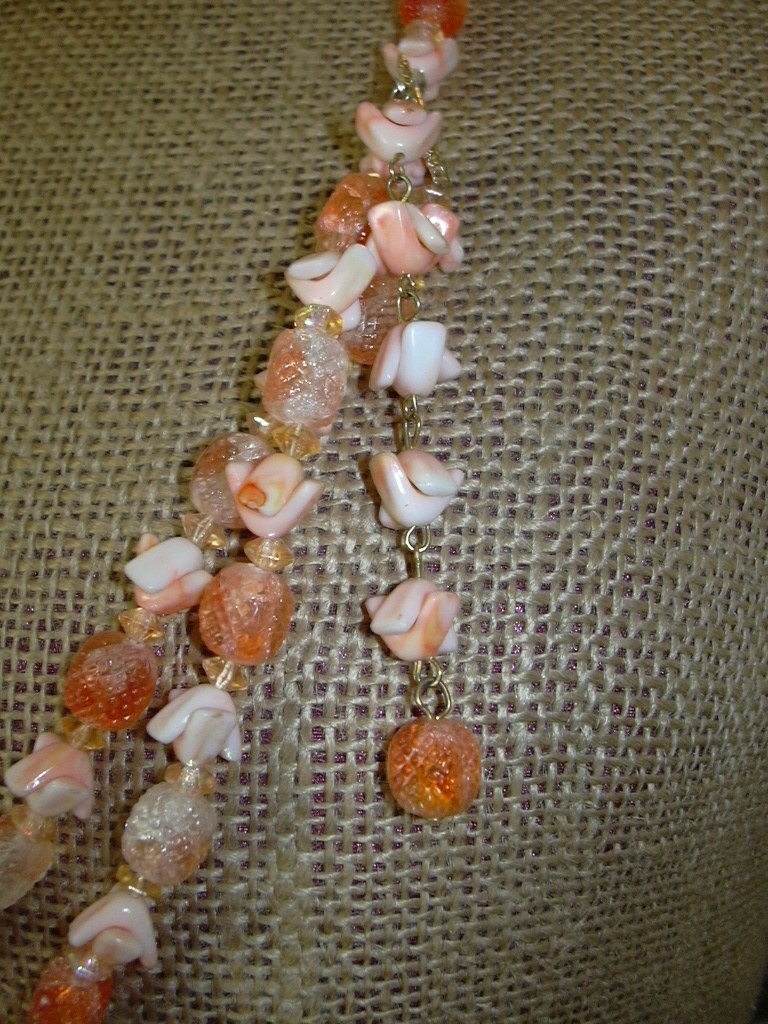 close up of tulip beads